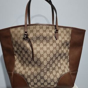 Gucci GG Canvas Bree Tote Bag size large